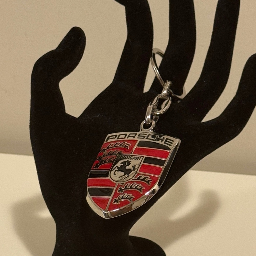 NEW✨Porsche Red and Silver Keychain - Picture 2 of 6